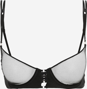 ETAM Balconette Bra in Black: front