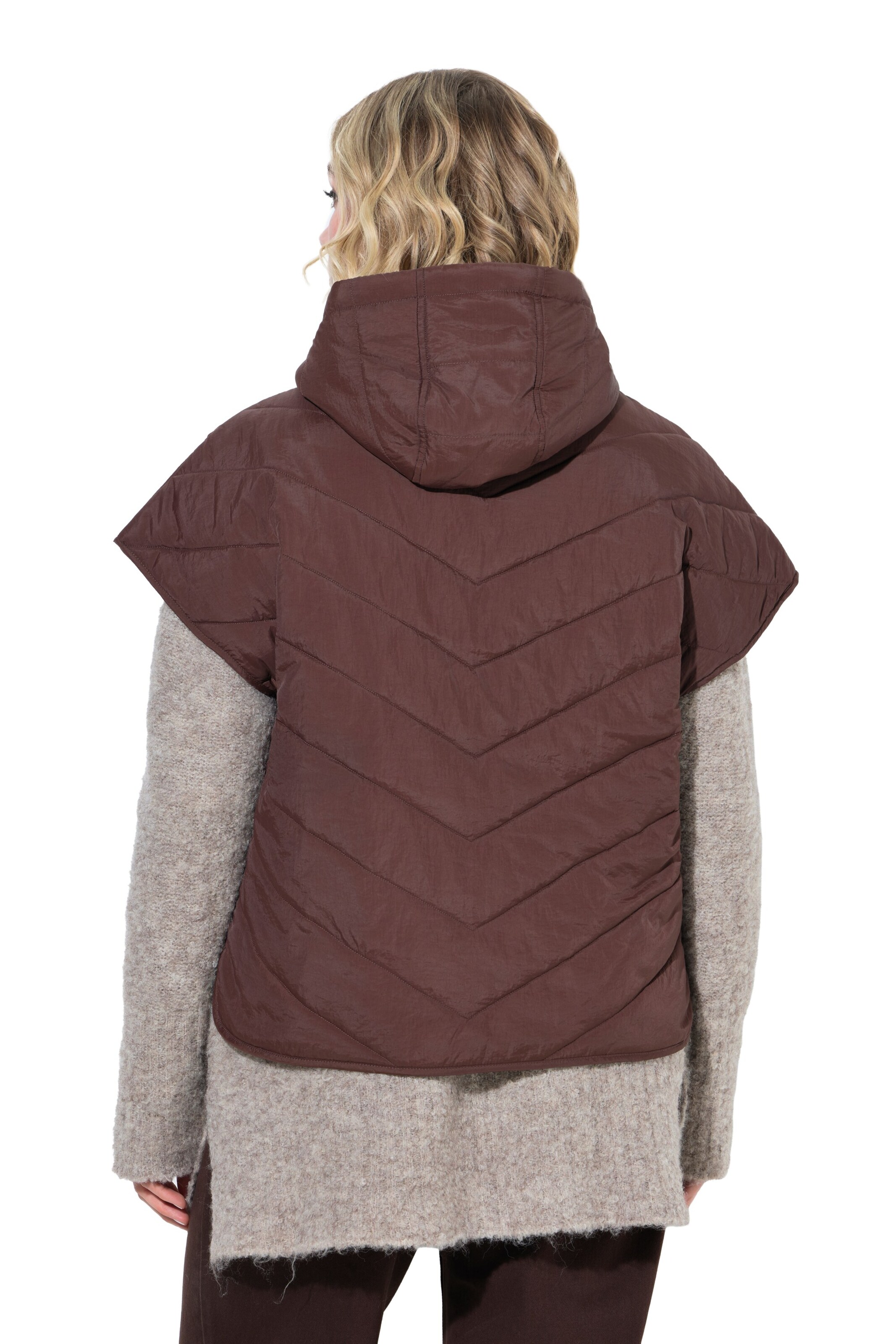 Ulla Popken Vest in Brown