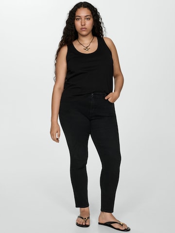 MANGO Slimfit Jeans 'NEWISA' in Schwarz