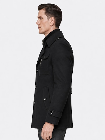 ALLTHEMEN Winterjas 'Morgenkühle' in Zwart