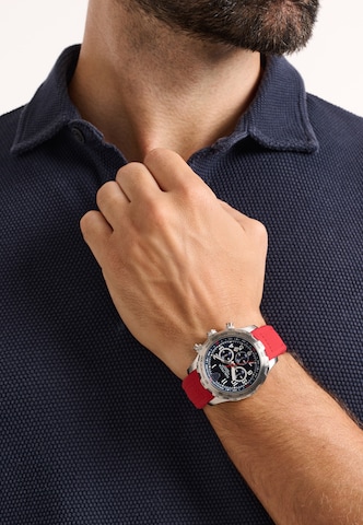 NAUTICA Analoog horloge in Rood: voorkant