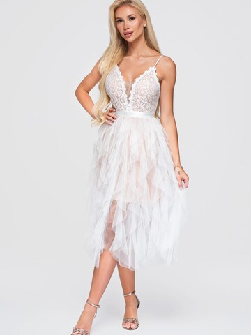 Robe de soirée Ombre en blanc