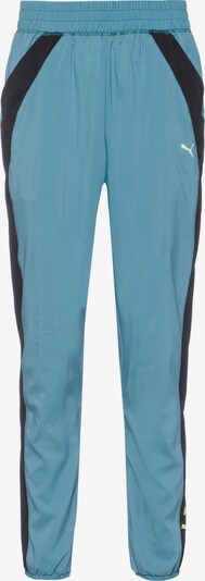 Pantaloni sportivi PUMA di colore blu fumo / lime / nero, Visualizzazione prodotti