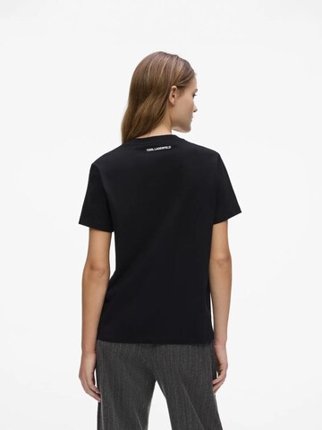 Karl Lagerfeld Tričko 'Rue St-Guillaume' – černá