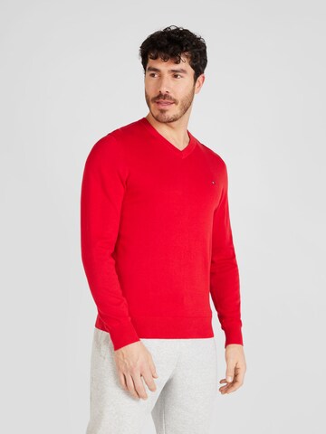 Pull-over TOMMY HILFIGER en rouge : devant