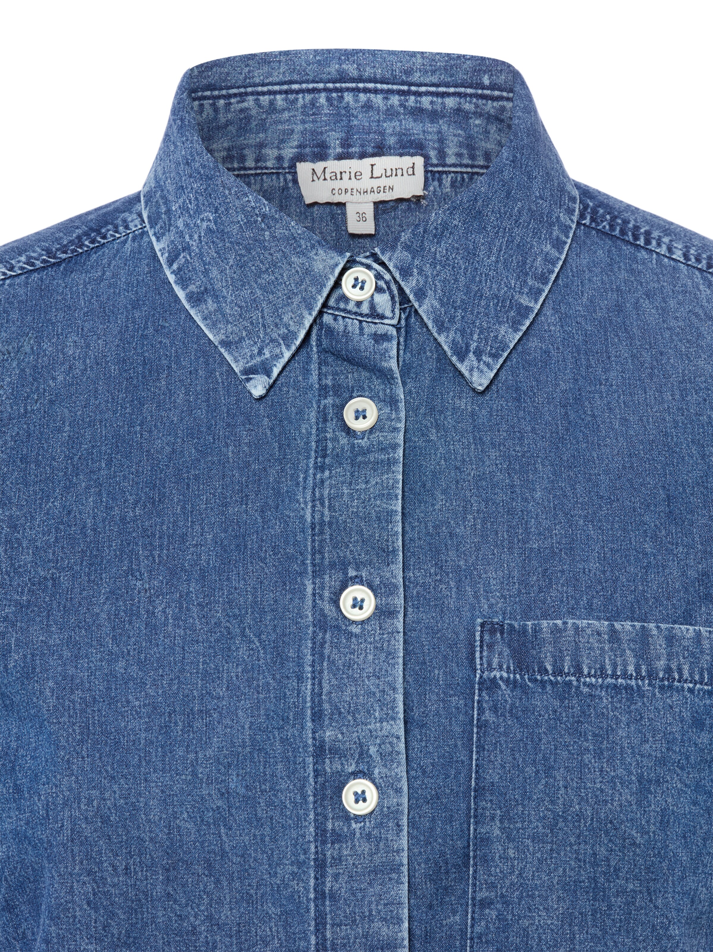 Marie Lund Bluse in Blau