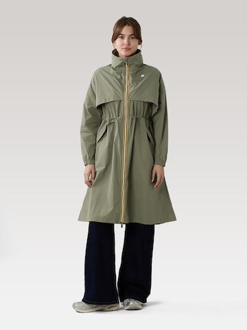 Cappotto funzionale 'Aube Memory Touch' di K-Way in verde