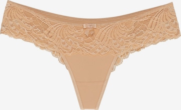 Wolbar String 'Karioka' in Beige: voorkant