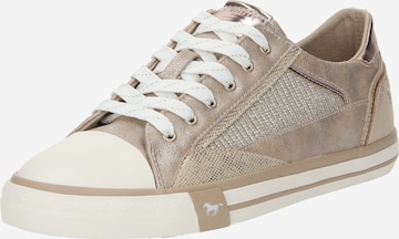 MUSTANG Sneakers laag in Goud: voorkant