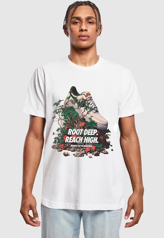T-Shirt 'Root Deep' Mister Tee en blanc : devant