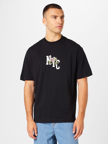T-Shirt TOPMAN en noir : devant