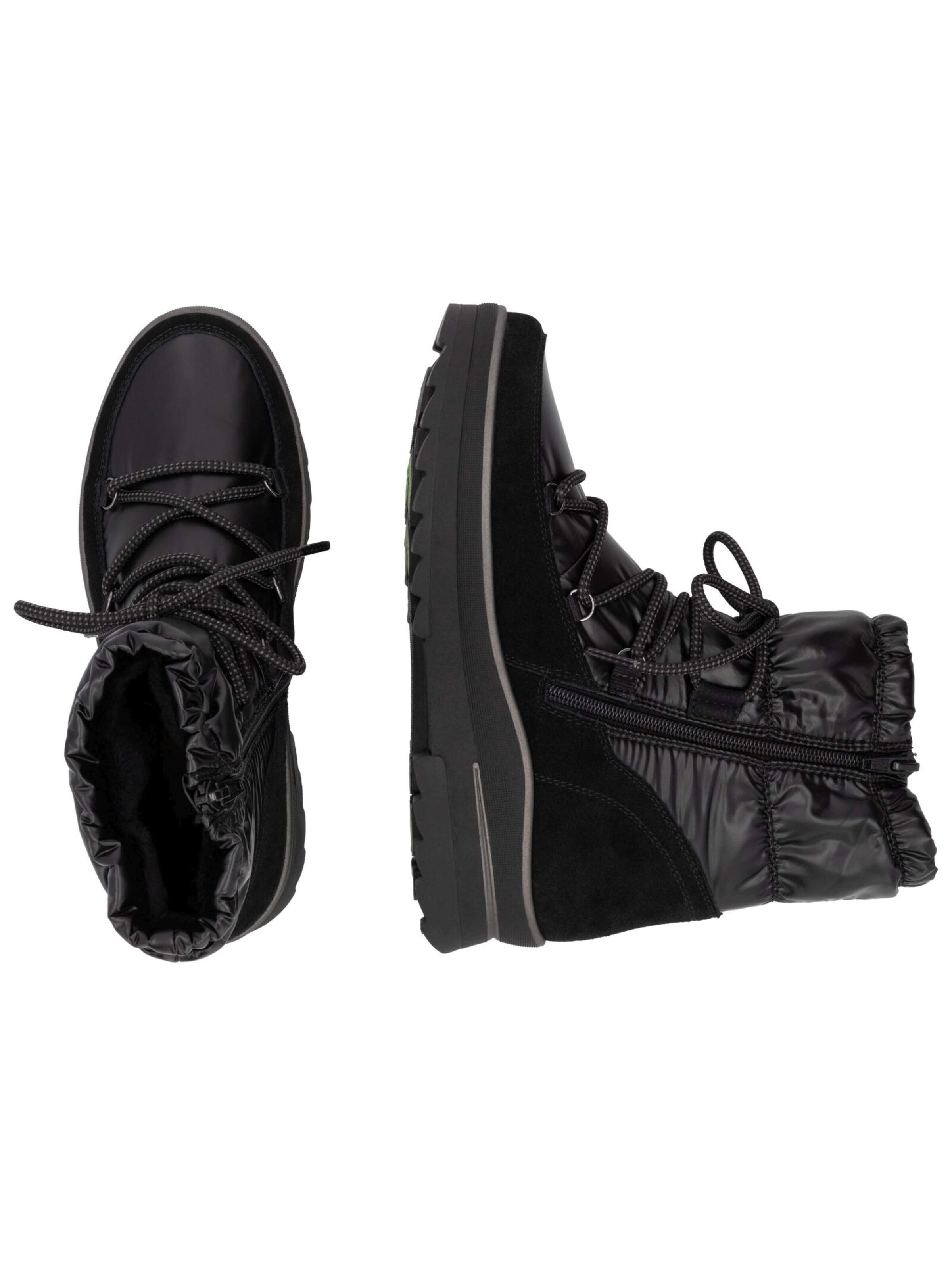 Bottines à lacets REMONTE en noir