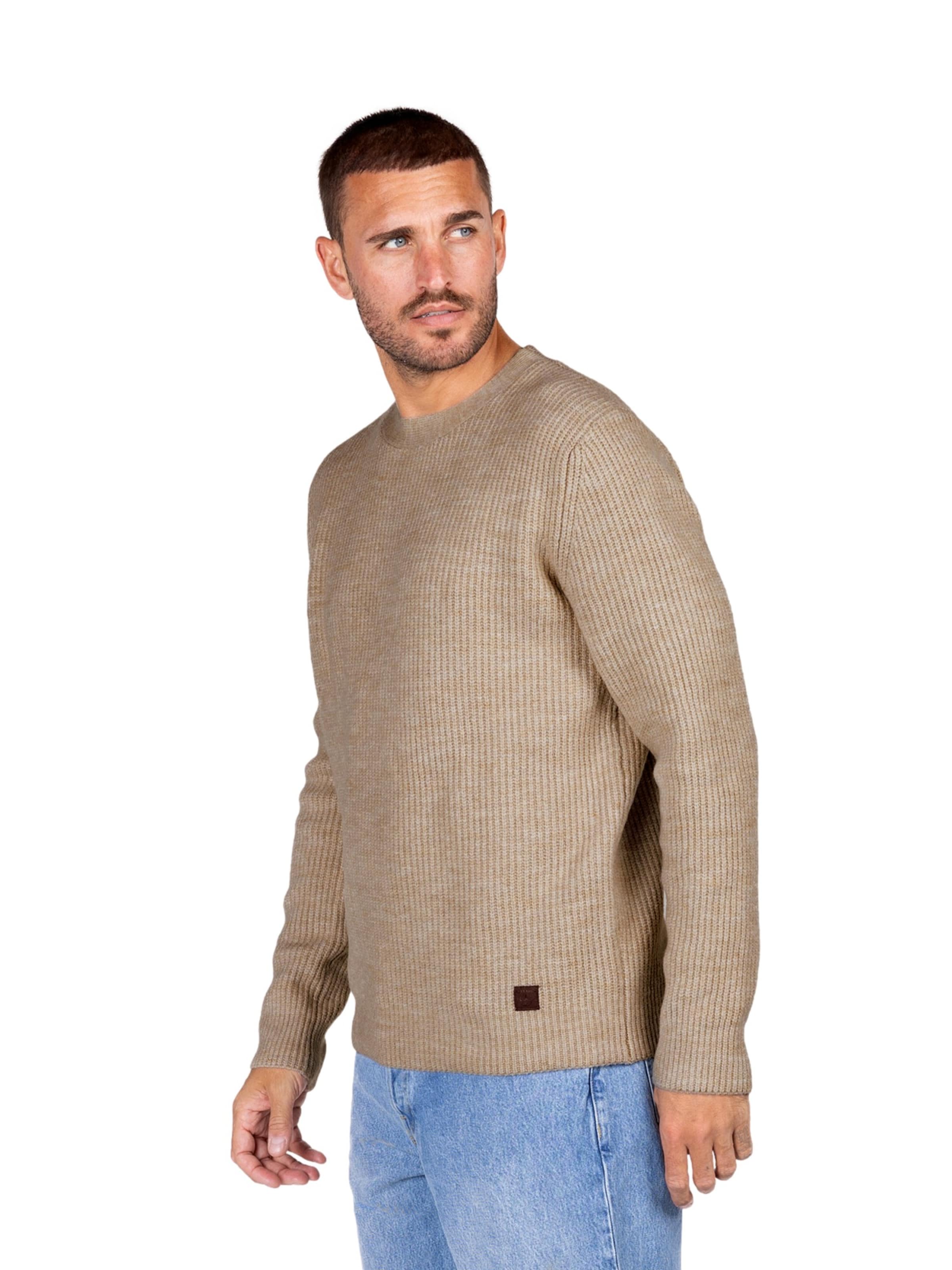 Key Largo Trui 'KLGLASGOW' in Beige: voorkant