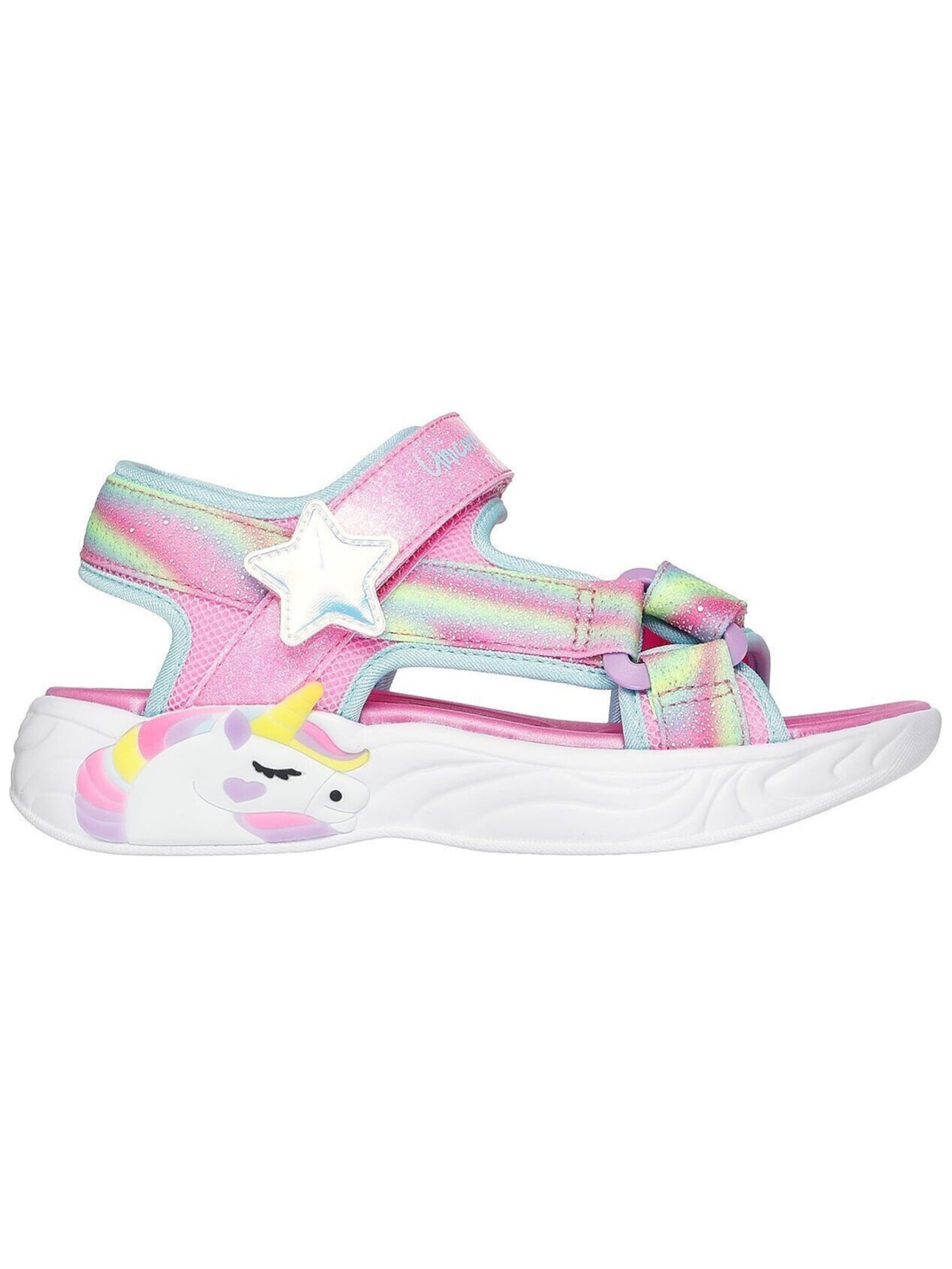 SKECHERS - Zapatos abiertos 'Unicorn Dreams' en rosa: frente