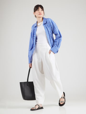 TOPSHOP Barrel Veckad byxa 'BINA' i grå