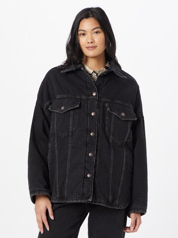 LEVI'S ® Tussenjas 'Fly Trucker' in Zwart: voorkant