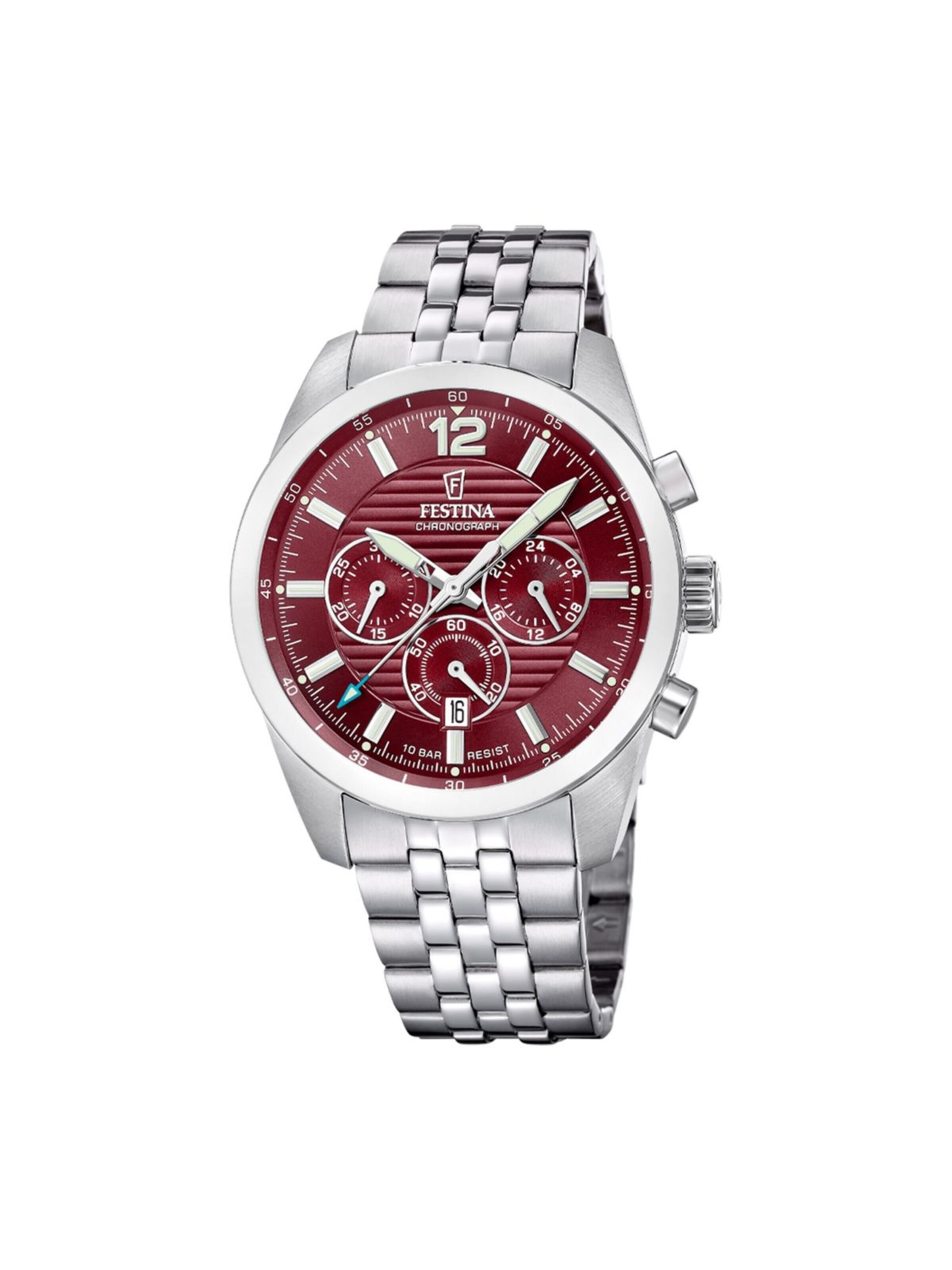 Montre à affichage analogique 'Chronograph Timeless Chronograph' FESTINA en rouge : devant