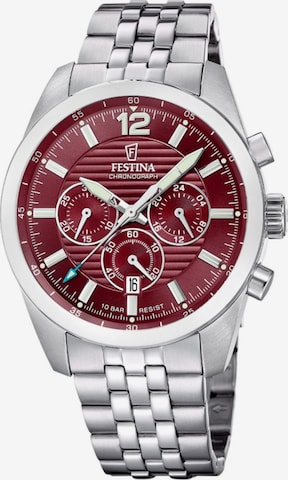 Montre à affichage analogique 'Chronograph Timeless Chronograph' FESTINA en rouge : devant