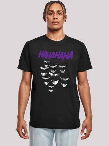 T-Shirt 'DC Comics Batman Joker Smile' F4NT4STIC en noir : devant