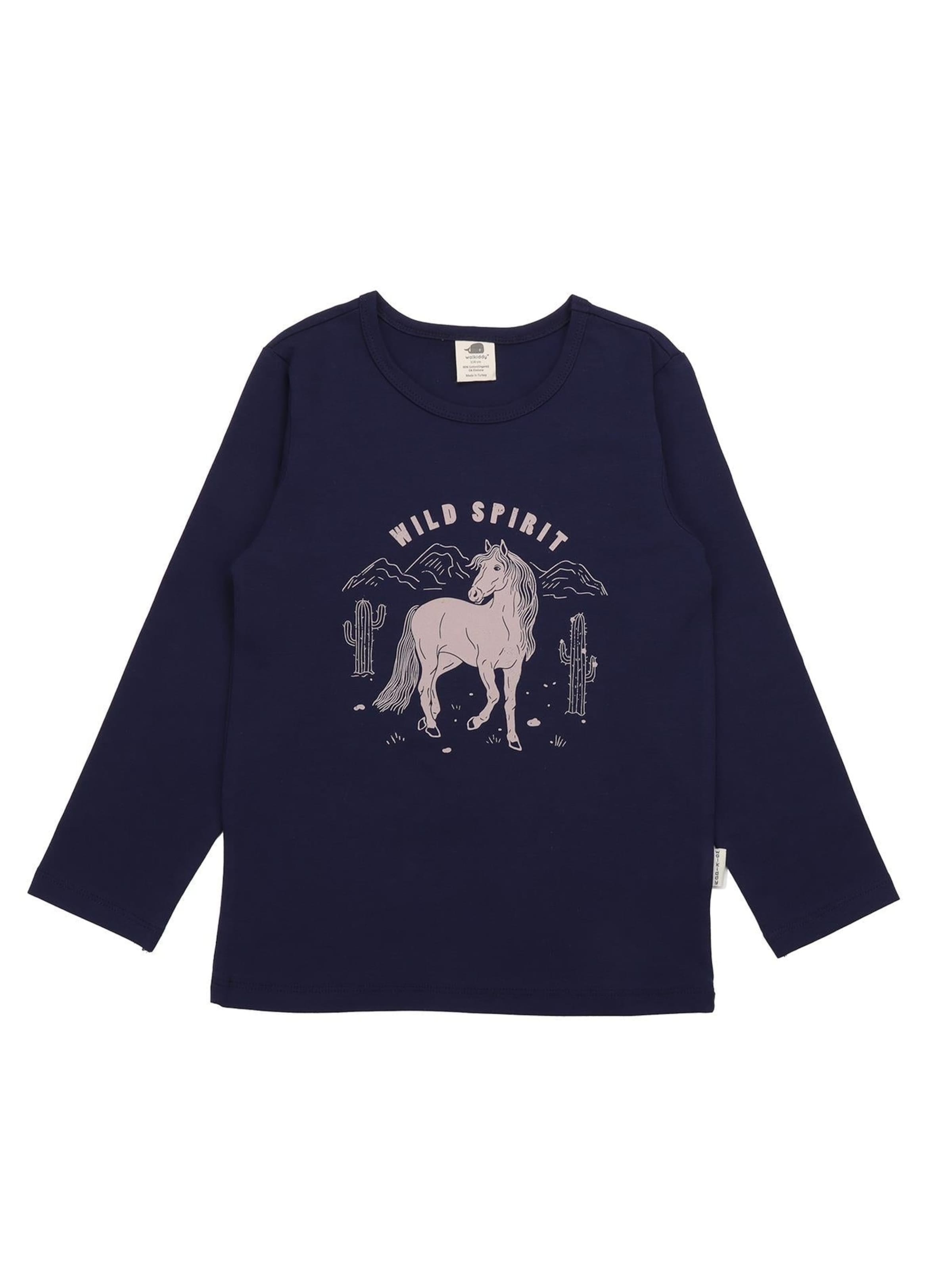 Walkiddy Shirt 'Winds Path' in Blue: front
