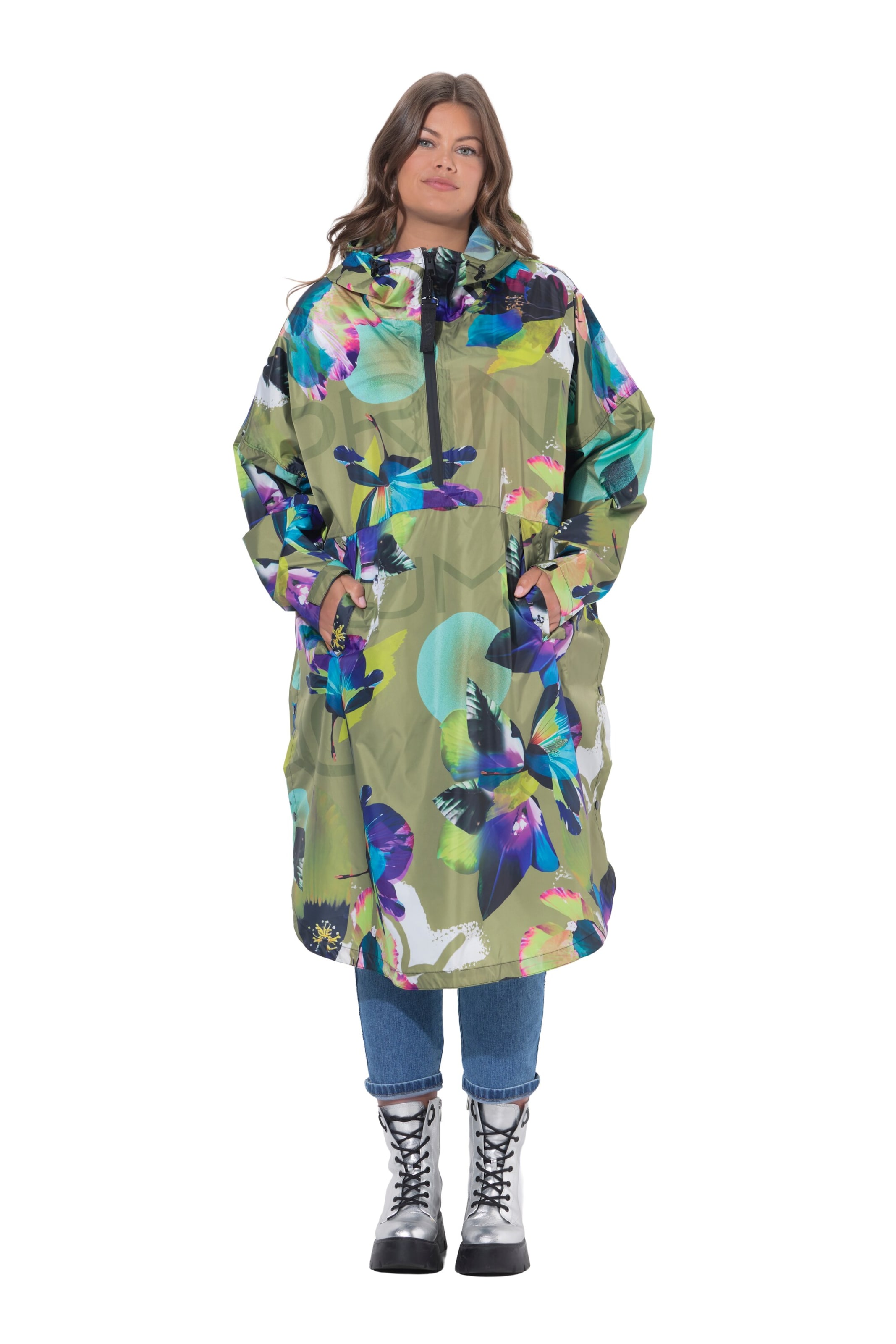 LAURASØN Functionele jas in Groen: voorkant