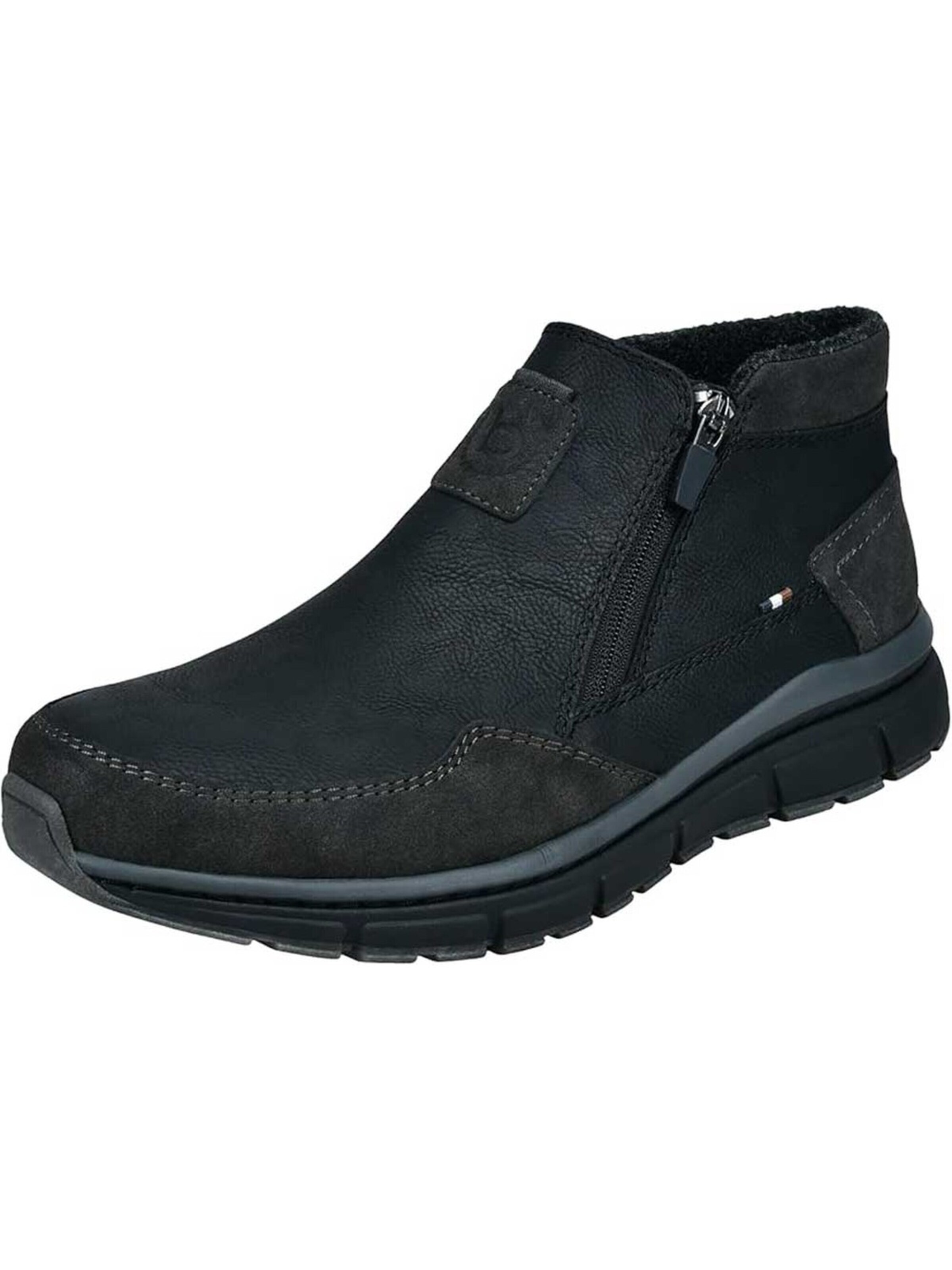 bugatti Boots 'Bugatti Slipper - Schwarz Synthetik'‌‌ in Schwarz: Vorderseite