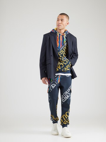 Carlo Colucci Tapered Cargobroek in Blauw