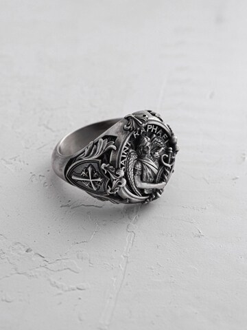 REYTEL Ring 'SAINT RAPHAEL'‌‌‌‌‌‌‌‌ in Silber: Vorderseite