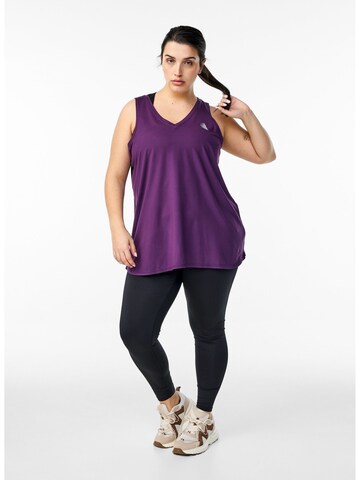 Active by Zizzi Sporttop 'Abasic' in Lila