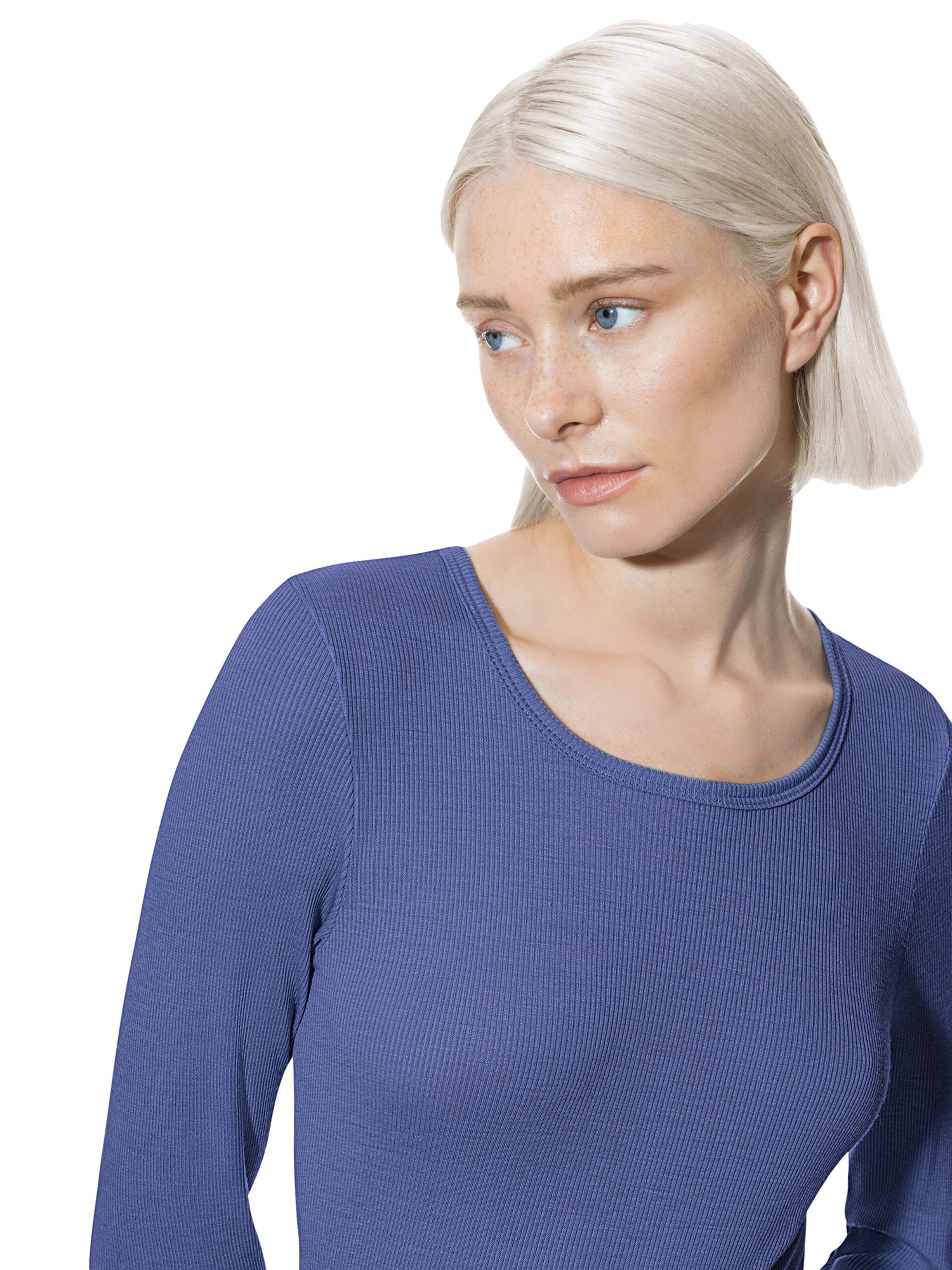 Chemise de nuit 'Wool Love' Mey en bleu