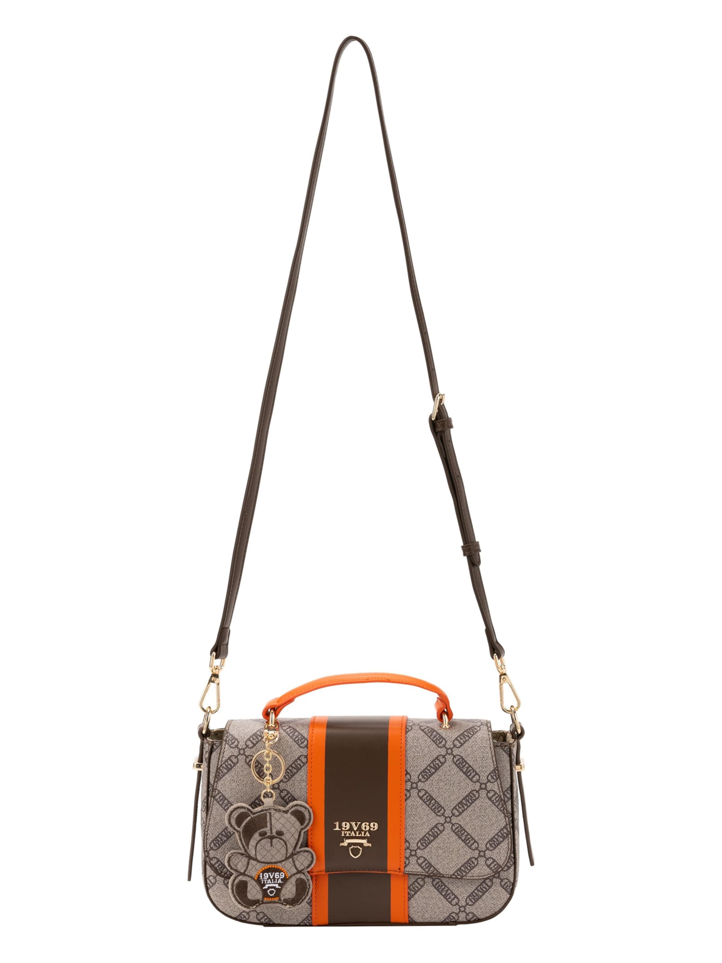 Borsa a tracolla &#x27;Giustina&#x27; di 19V69 ITALIA in beige: frontale