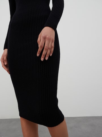 EDITED Knitted dress 'Halima' in Black