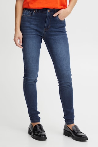 PULZ Jeans Skinny Jeans in Blauw: voorkant