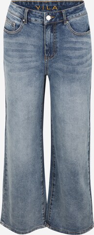 VILA Wide leg Jeans 'WIDER' in Blauw: voorkant