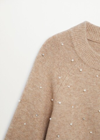 MANGO Pullover 'Rainy' in Beige