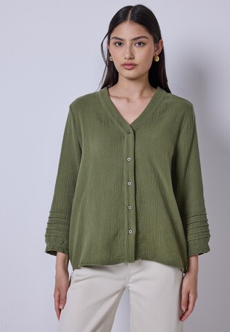 Street One Studio Bluse in Grün: Vorderseite