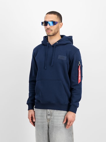 ALPHA INDUSTRIES Sweatshirt 'Backprint' in Blue