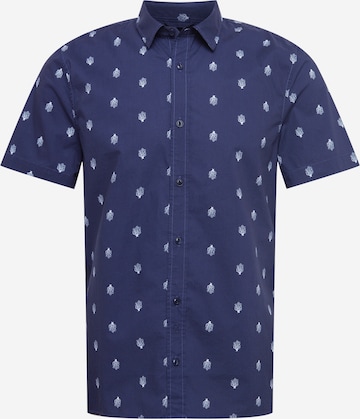 ARMEDANGELS Button Up Shirt 'VAANLIG' in Blue: front