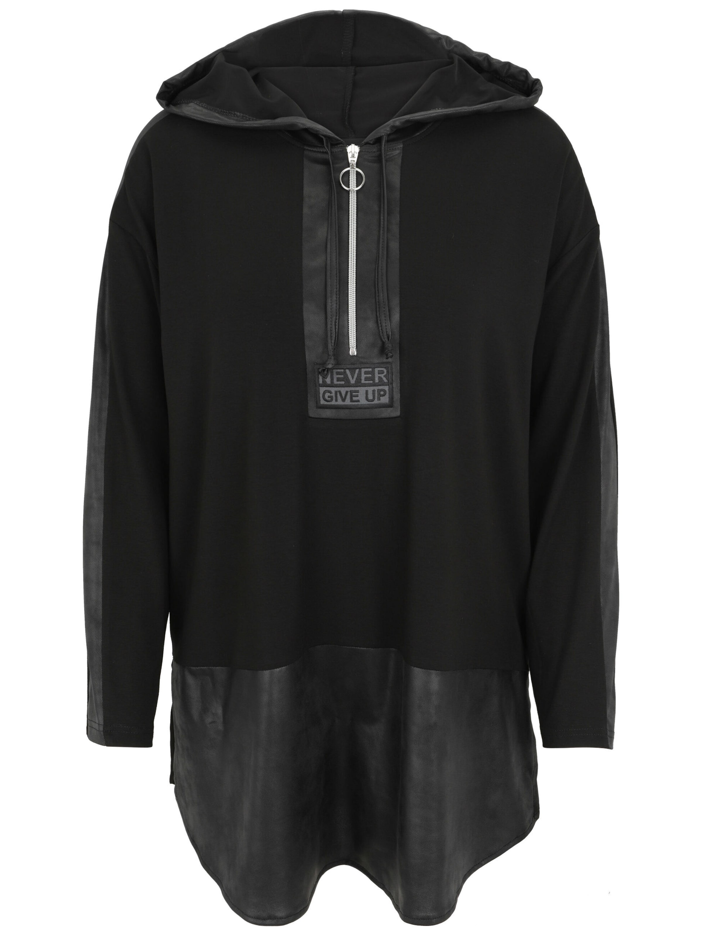 Doris Streich Sweatjacke in Schwarz: Vorderseite