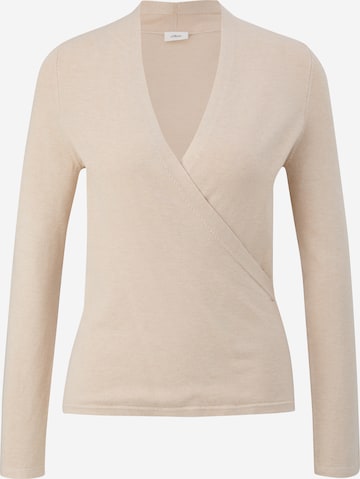 Pullover di s.Oliver BLACK LABEL in beige: frontale