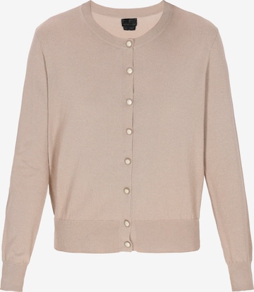 bēšs DreiMaster Klassik Adīta jaka 'Classic Look': no priekšpuses