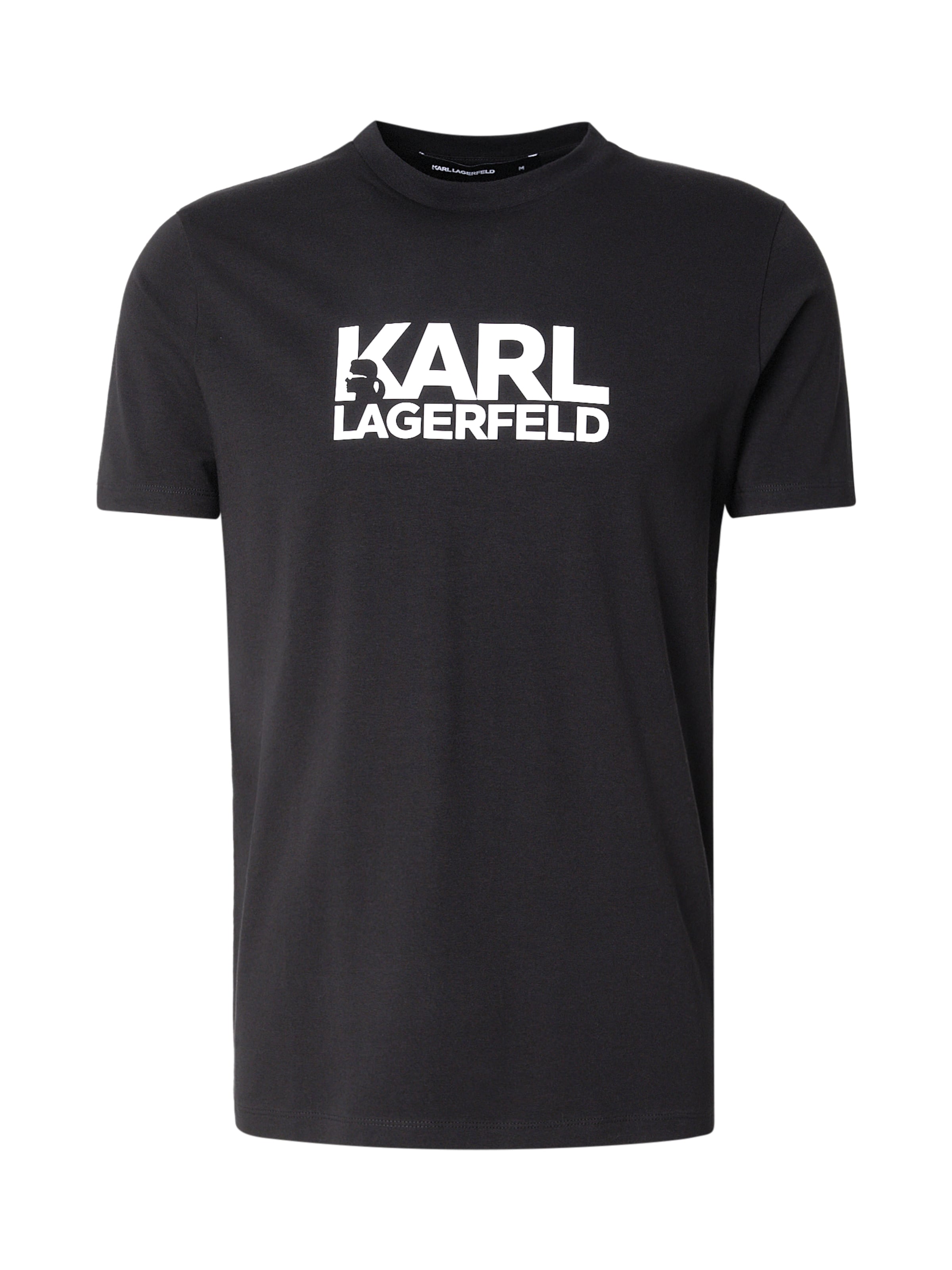 T-Shirt Karl Lagerfeld en noir : devant