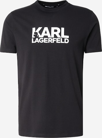 juoda Karl Lagerfeld Marškinėliai: priekis