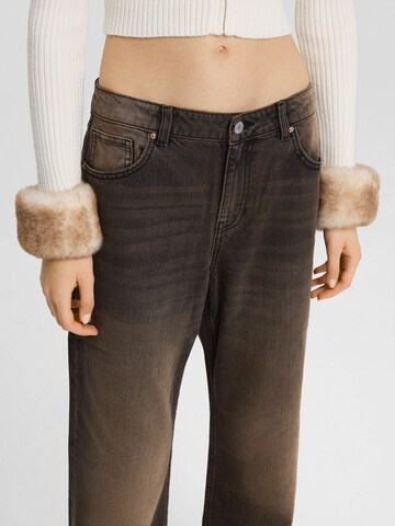 Bershka Wide leg Jeans in Zwart