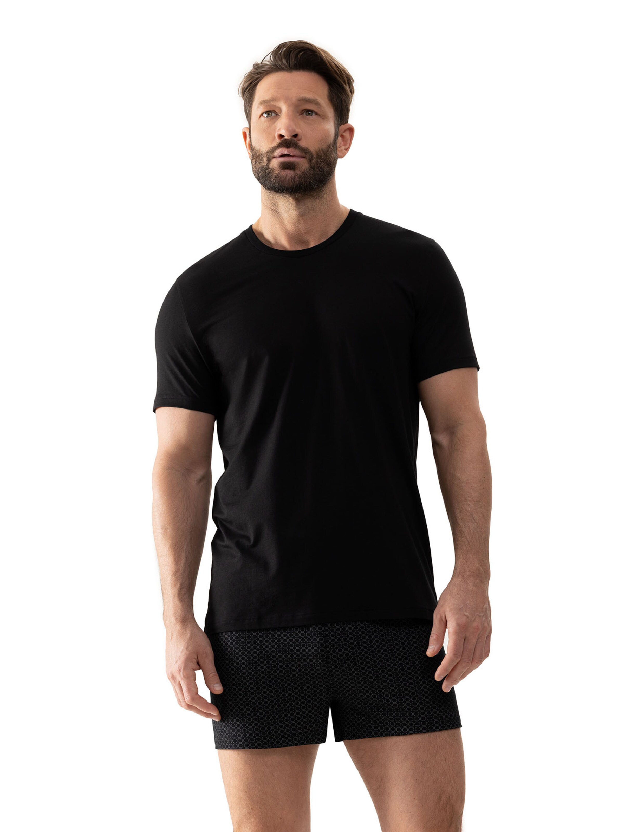 T-Shirt Mey en noir : devant