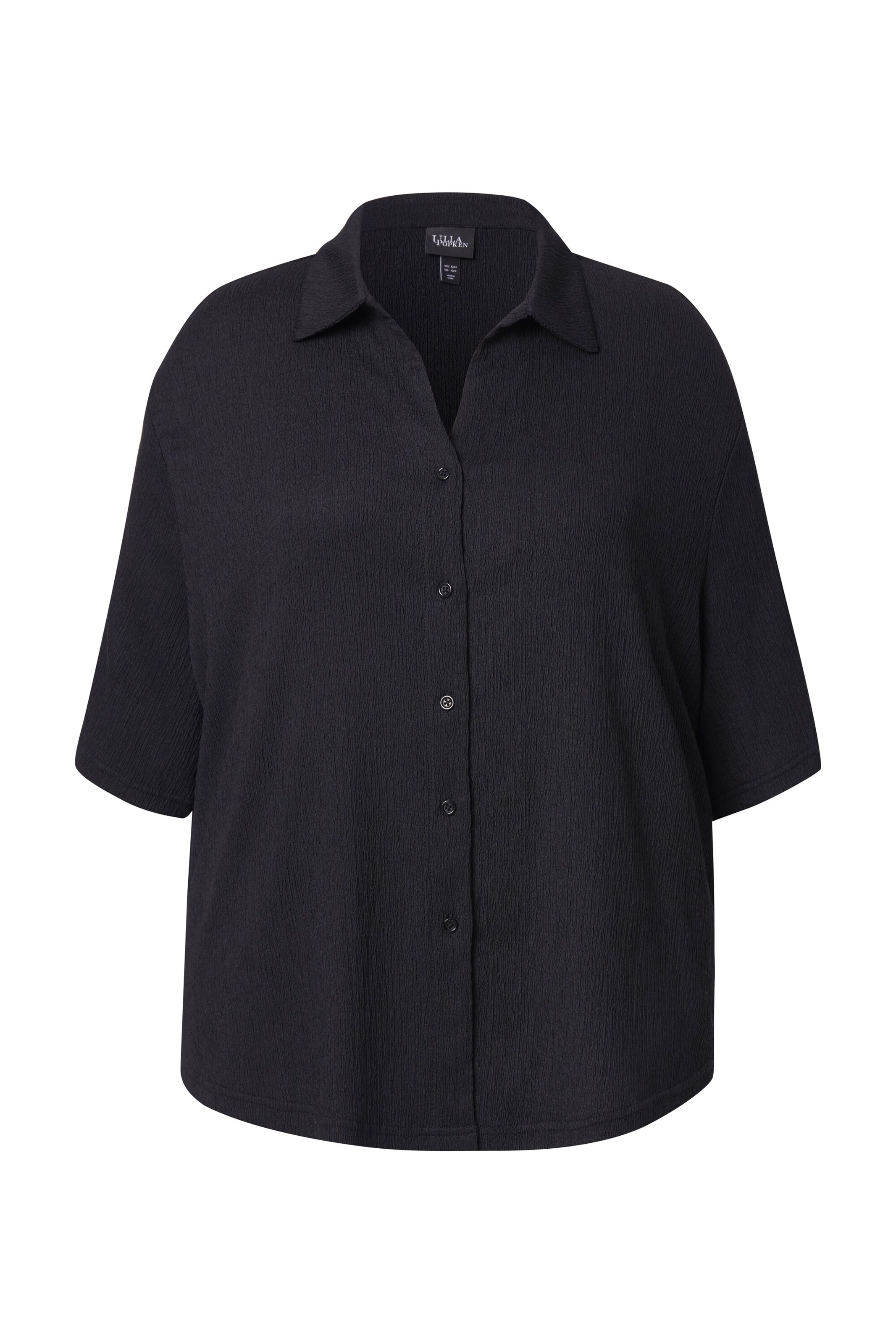 Ulla Popken Bluse in Schwarz: Vorderseite