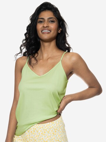 Mey Pajama 'Lemon Dots' in Green