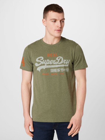 Superdry Shirt in Groen: voorkant