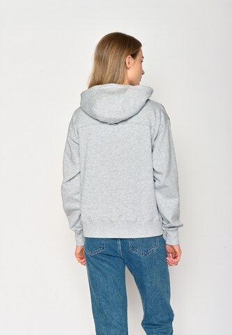 GREENBOMB Sweater 'Nature Deer River' in Grey