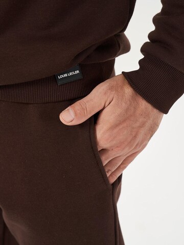 LOUIS LECLER Slim fit Trousers 'Lucien' in Brown
